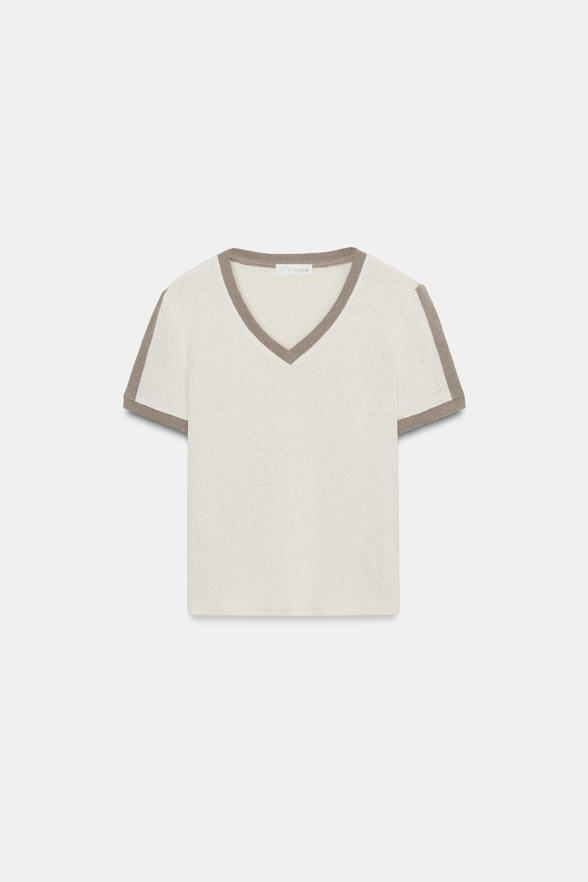T-SHIRT RUSTIQUE EN CONTRASTE